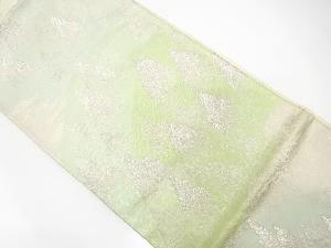 アンティーク　山並に樹木模様織り出し袋帯（材料）